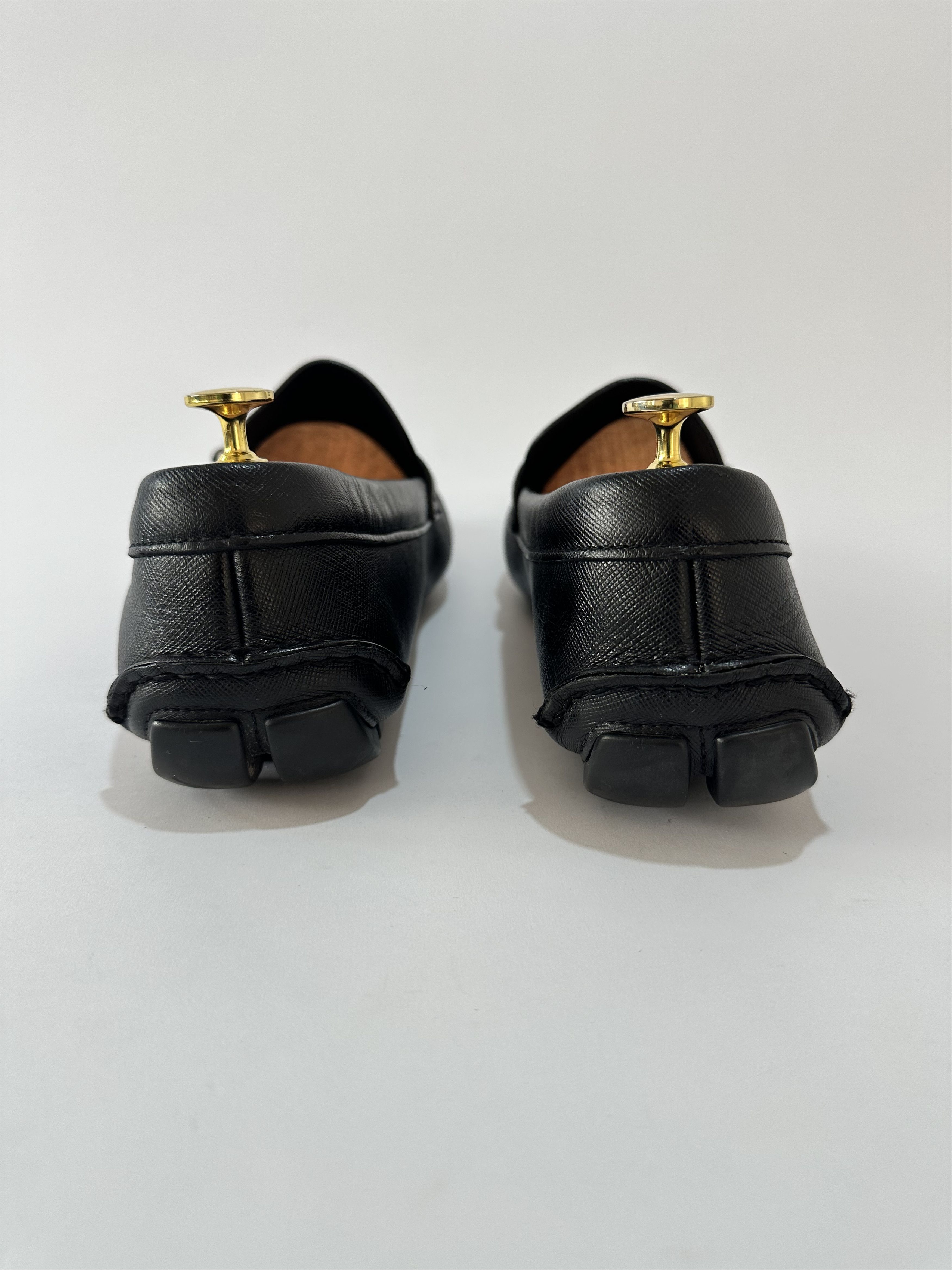 Prada Prada Black Leather Slip On Loafers Size 11 US Size US 11 / EU 44 - 5 Thumbnail