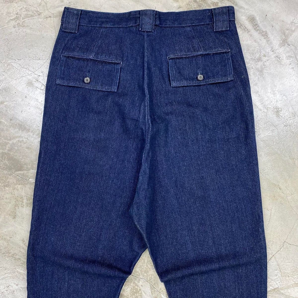 Maison MIHARA YASUHIRO Drawstring Denim Trousers Size US 33 - 11 Thumbnail