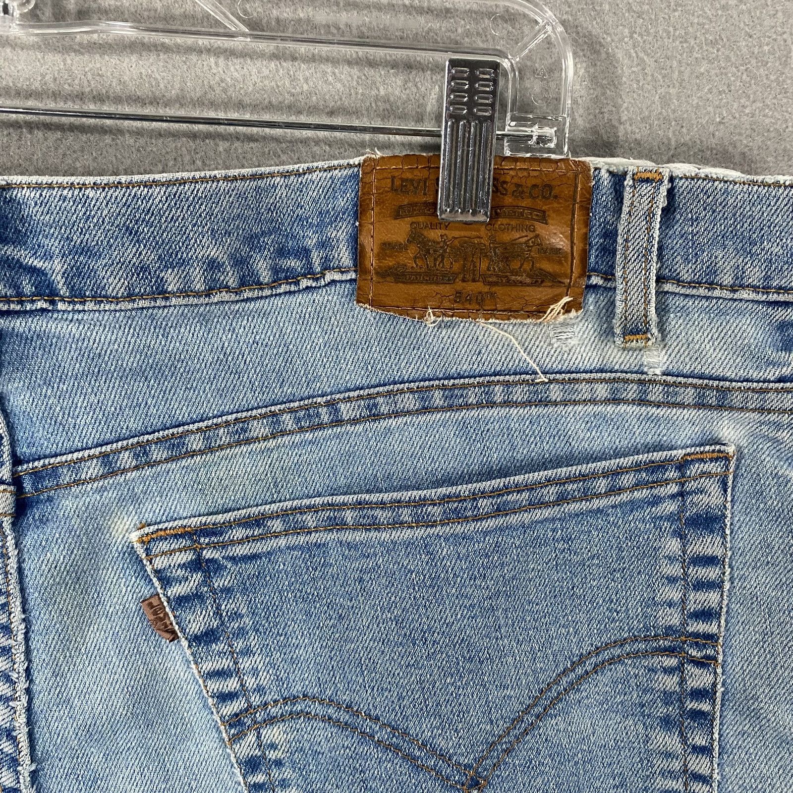 Levi's Vtg Levis 540 Denim Blue Jeans Brown Tab Mens W40xL30 Size US 40 / EU 56 - 9 Thumbnail
