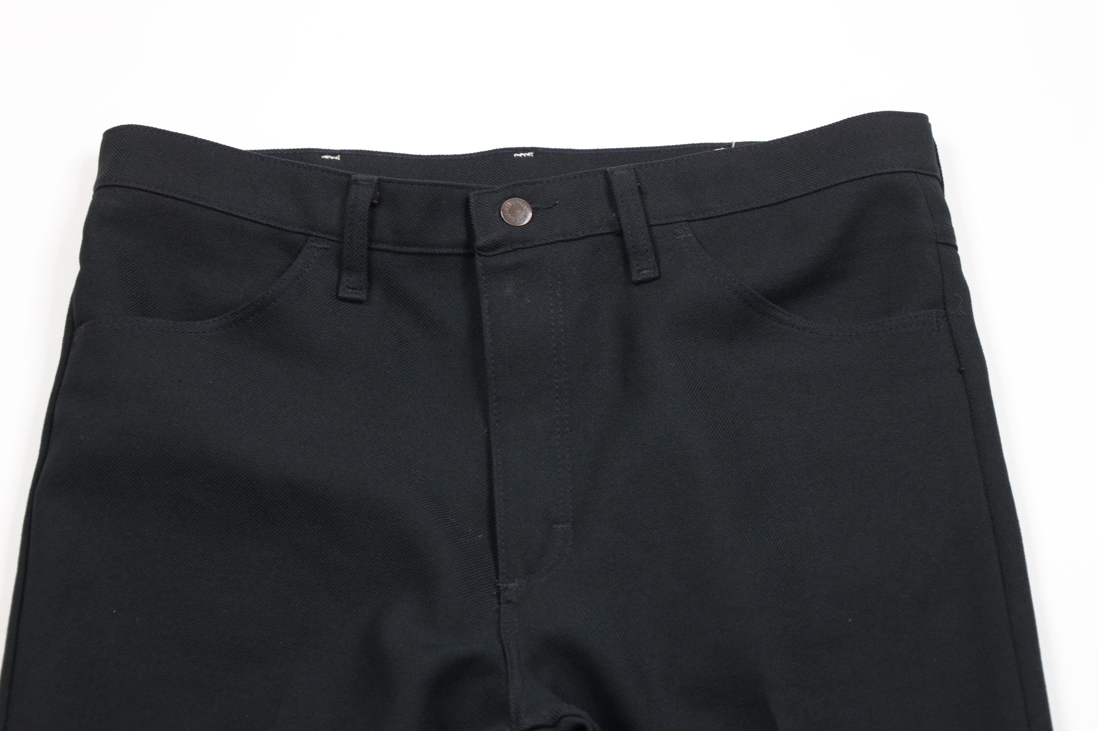Vintage × Wrangler Vintage 90s Wrangler Flared Wide Leg Chino Pants Black USA Size US 36 / EU 52 - 2 Thumbnail