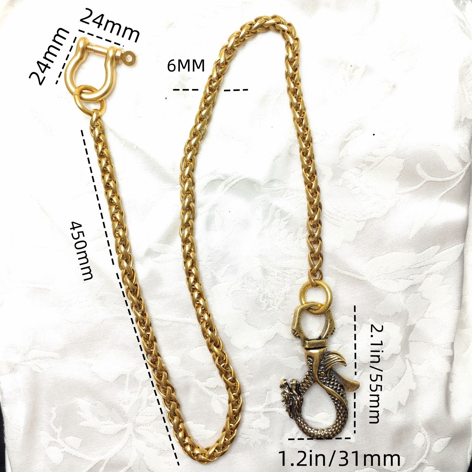 Japanese Brand × Jewelry Retro Brass Keychain Wallet Size ONE SIZE - 3 Thumbnail