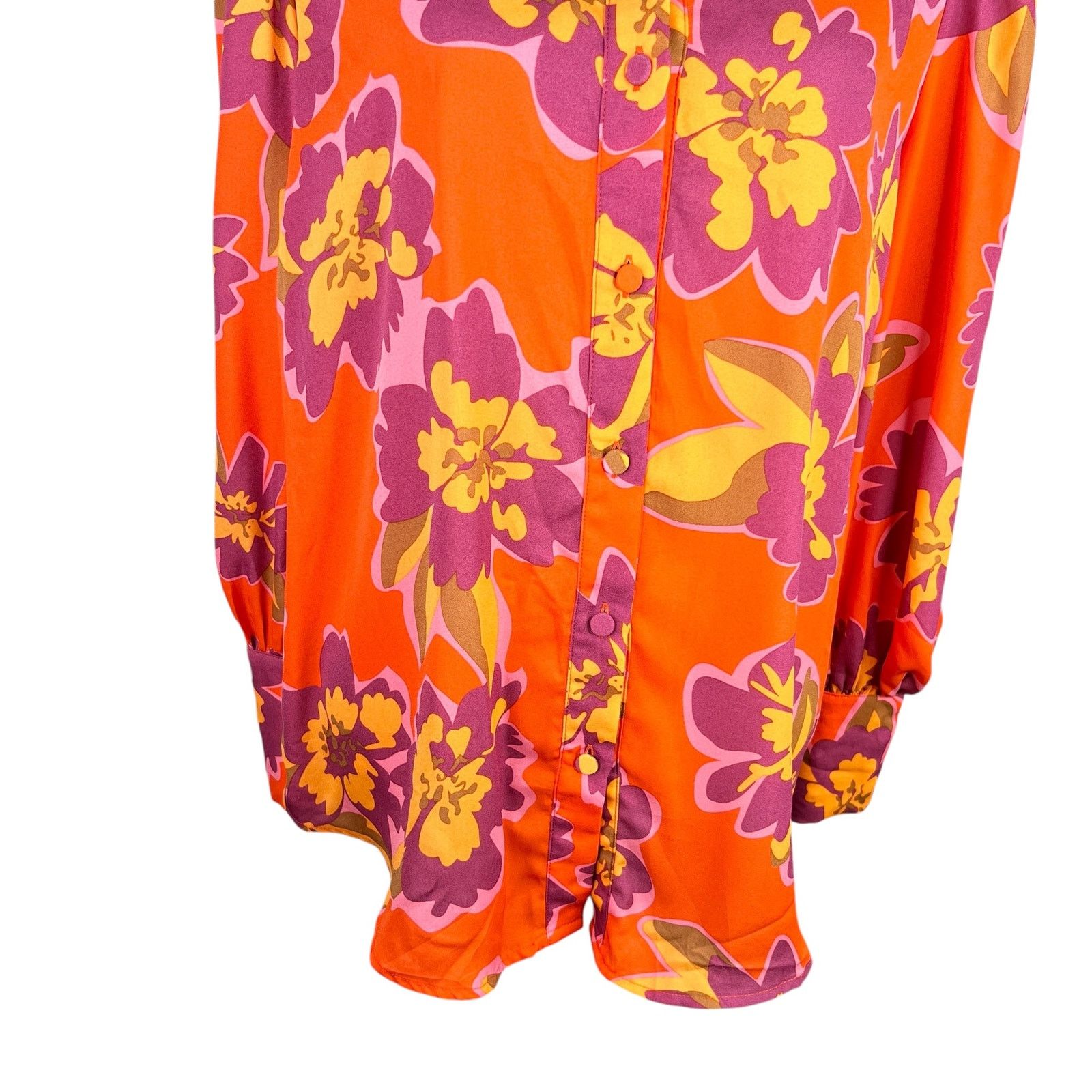 Other BTFBM Retro Button Down L Shirt Top Bright Colors Size L / US 10 / IT 46 - 9 Thumbnail