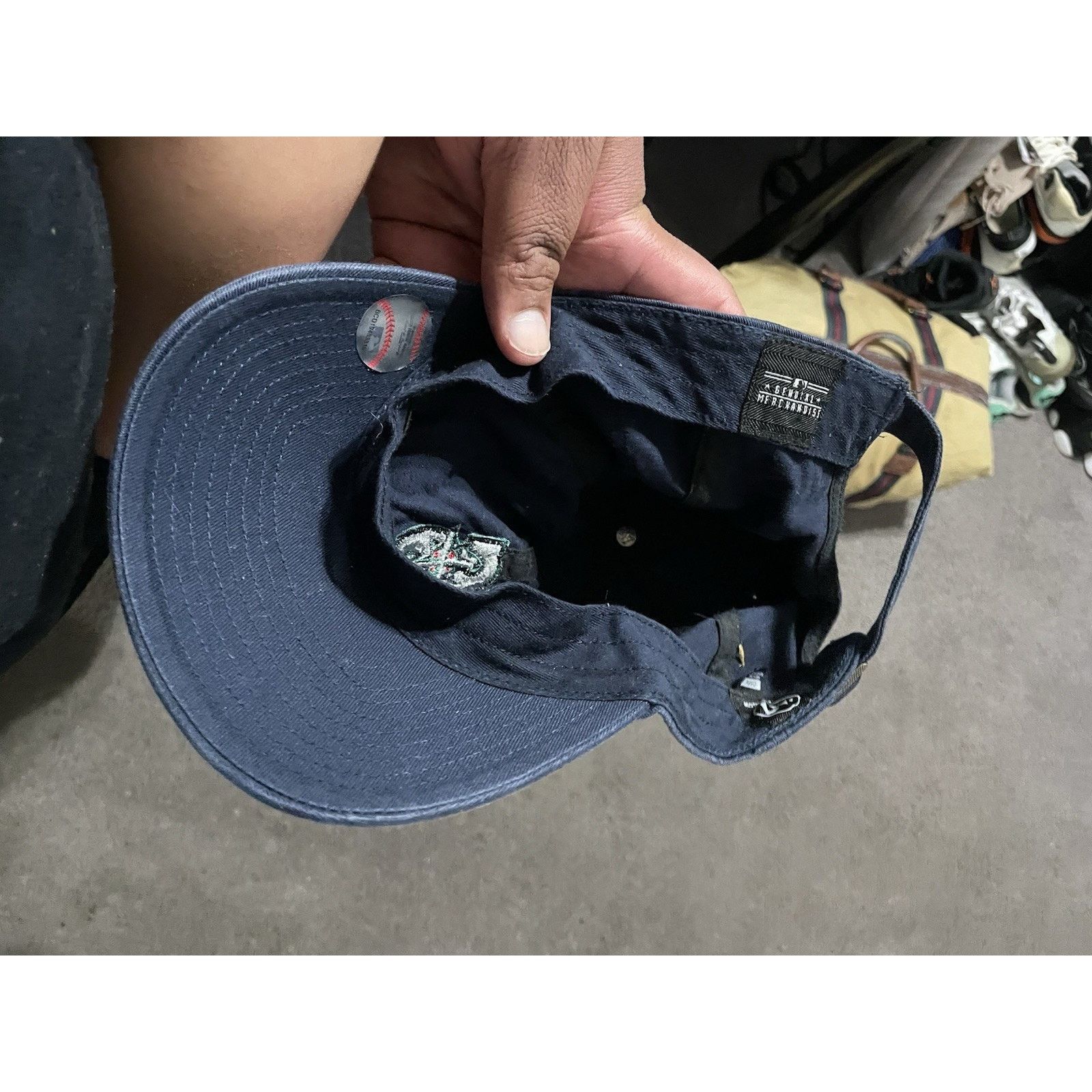47 Brand Seattle Mariners '47 Brand Navy Blue Adjustable Dad Hat Size ONE SIZE - 4 Thumbnail