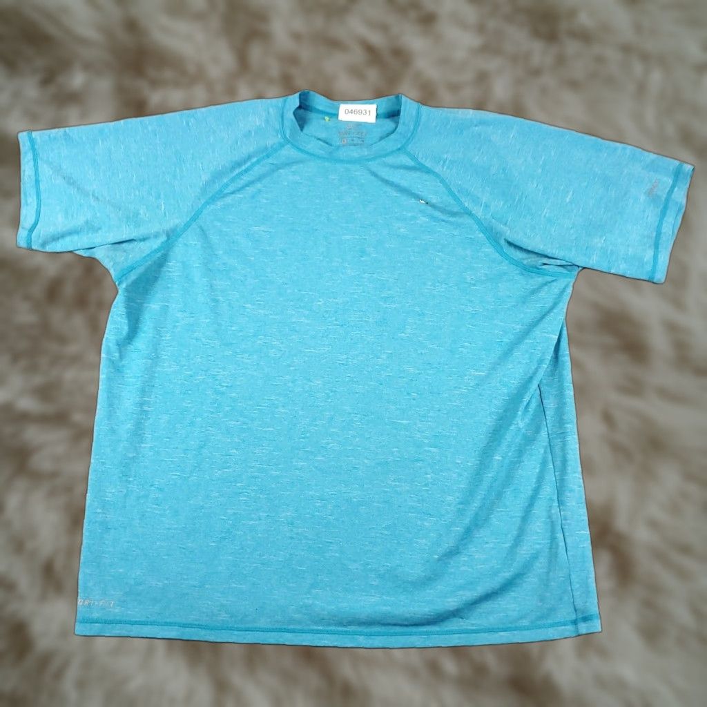 Nike Nike T Shirt Mens XL Blue Swoosh Running Active Gym Short Sleeve Size US XL / EU 56 / 4 - 1 Thumbnail