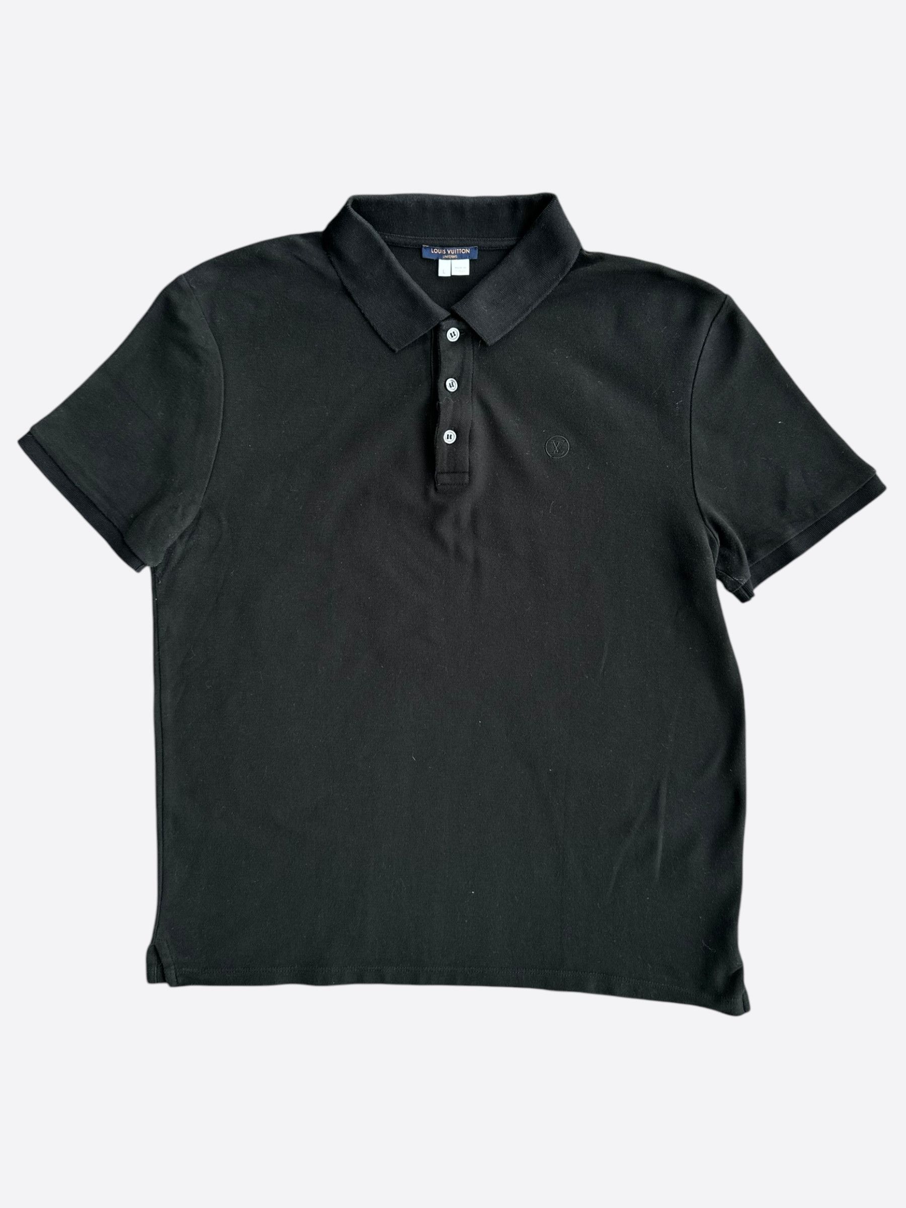 Levi's Louis Vuitton Black Embroidered Logo Polo T-Shirt Size US L / EU 52-54 / 3 - 1 Thumbnail