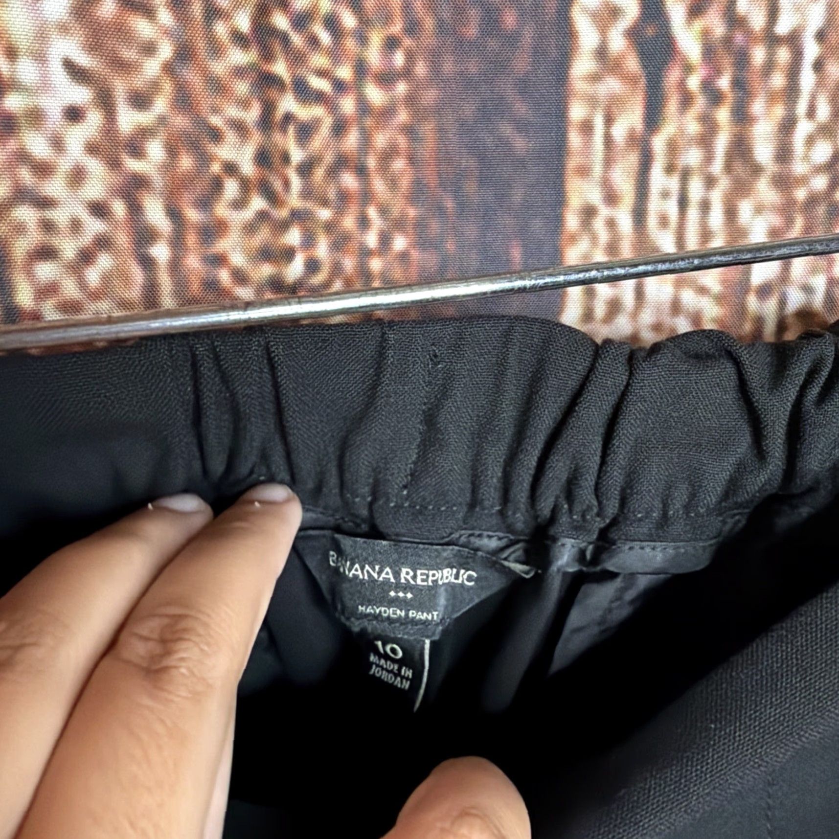 Banana Republic Banana Republic Factory Pant Dress Pants Black 10 Women Elastic Waist Pull On Womens dressy shirt? Size 32" / US 10 / IT 46 - 2 Thumbnail