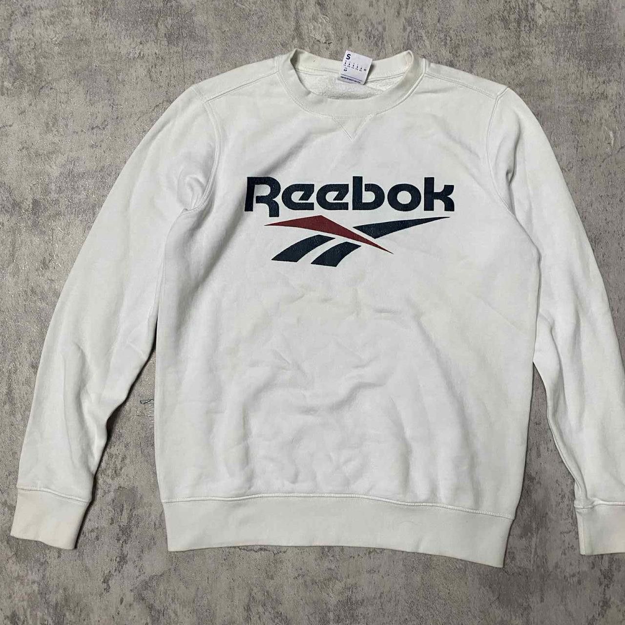 Reebok White Reebok sweatshirt with embroidered logo Size US S / EU 44-46 / 1 - 1 Thumbnail