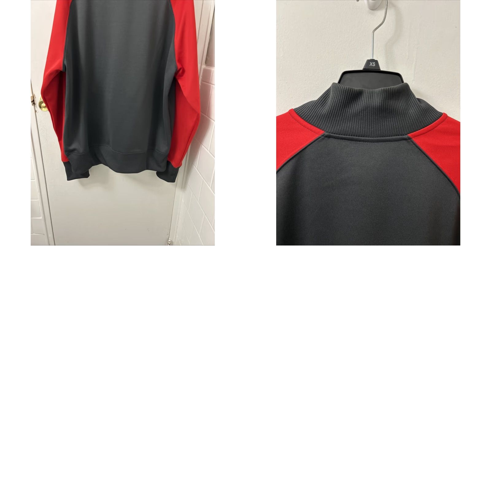 Nike Nike Track Jacket Mens Large Black Red Full Zip Swoosh Logo Pockets Size US L / EU 52-54 / 3 - 9 Thumbnail