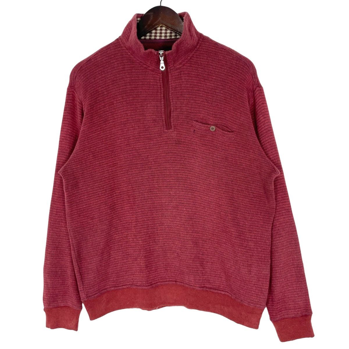 image of Vintage 90's Yumi Katsura Sweatshirt Sweater Pullover in Maroon, Men's (Size Medium)