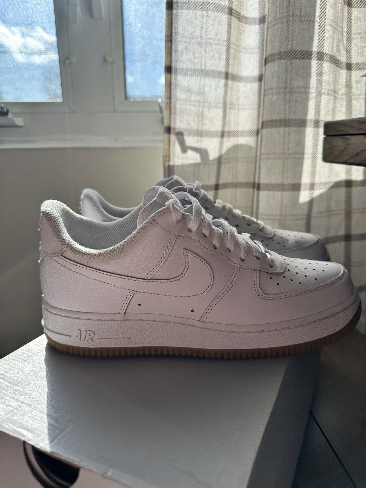 Nike Nike Air Force 1 white/gum Size US 8 / EU 41 - 3 Thumbnail