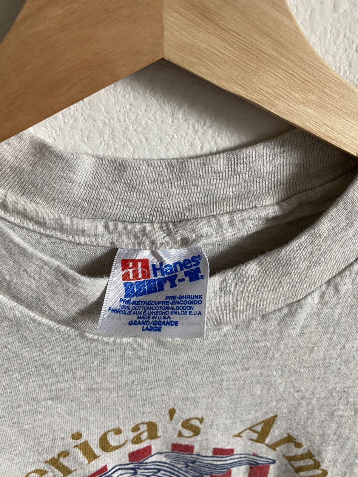 Vintage Vintage 90s Army Military Single Stitch Tee Size US L / EU 52-54 / 3 - 4 Thumbnail