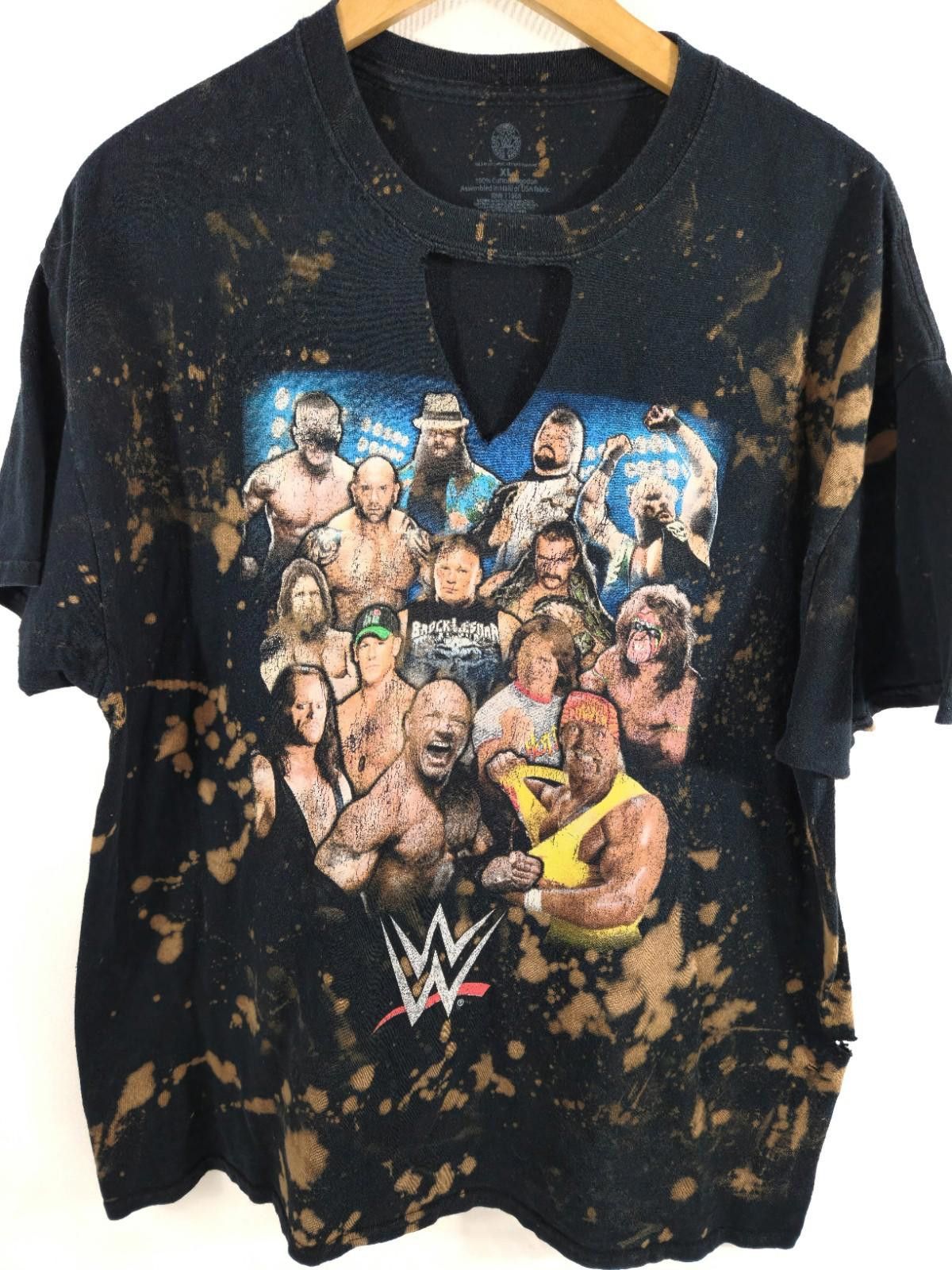 Designer Vintage Official Licensed 2015 WWE Wrestling Mens Tie Dye Size ONE SIZE - 1 Thumbnail