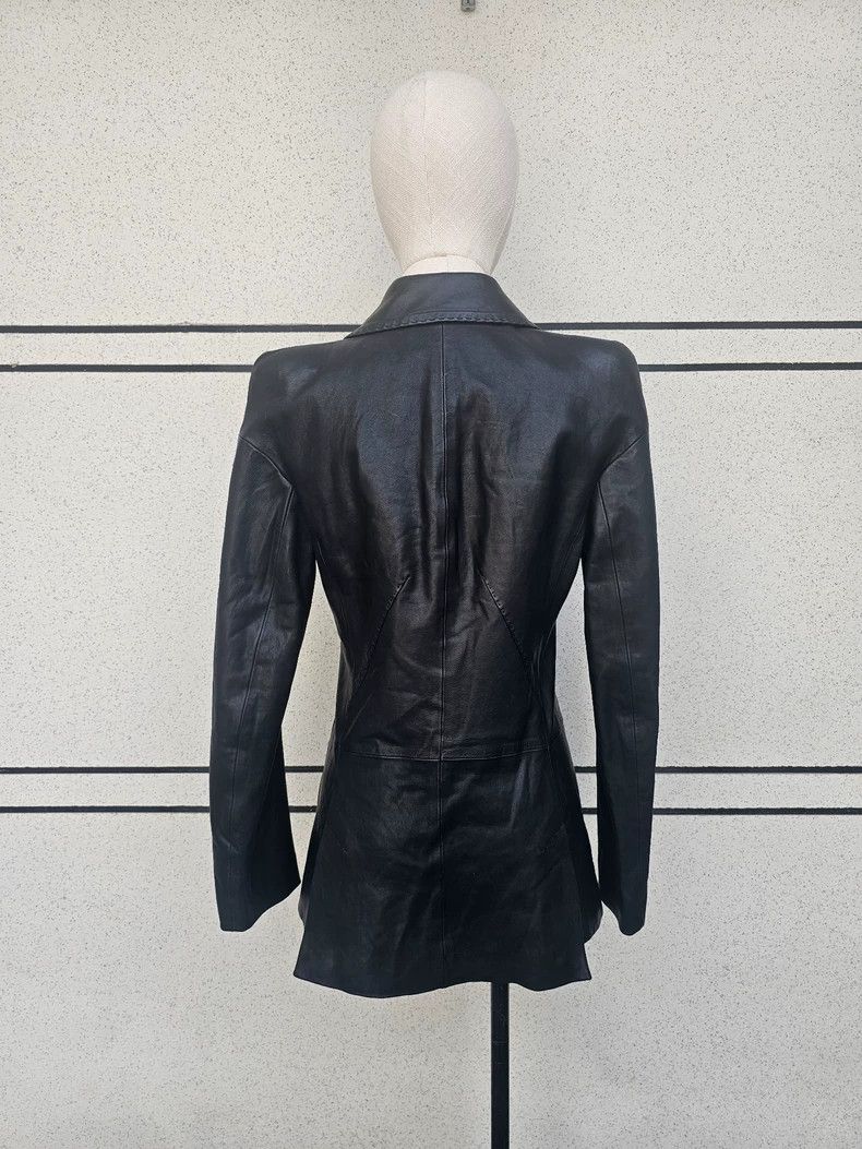 Haider Ackermann Haider Ackermann Women's leather coat jacket Size S / US 4 / IT 40 - 4 Thumbnail