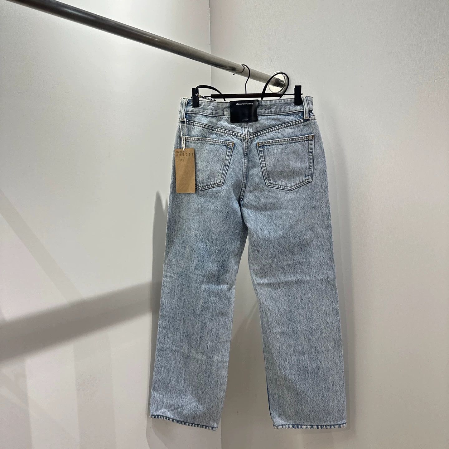 Alexander Wang Alexanderwang may395 crystal letter denim jeans 25 Size 25" / US 0 / IT 36 - 2 Thumbnail