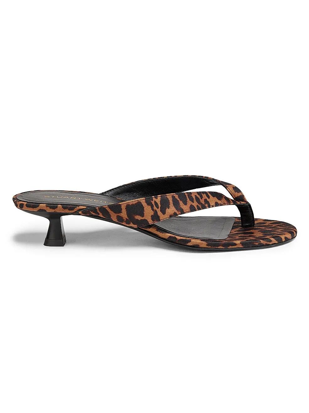 os11x0126 Rio Sleek 35MM Leopard-Printed Leather Sandals