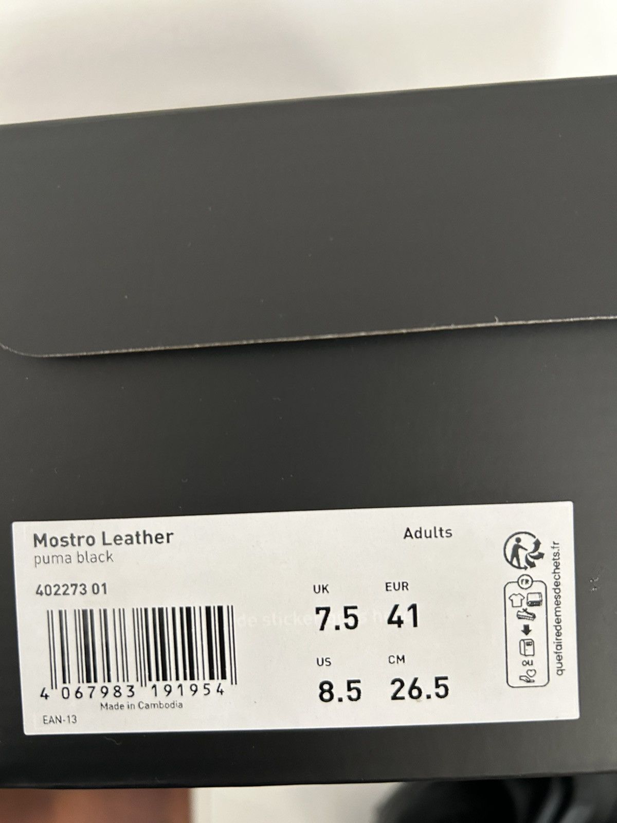 Puma Puma Mostro Leather black shoes Size US 8 / EU 41 - 9 Thumbnail