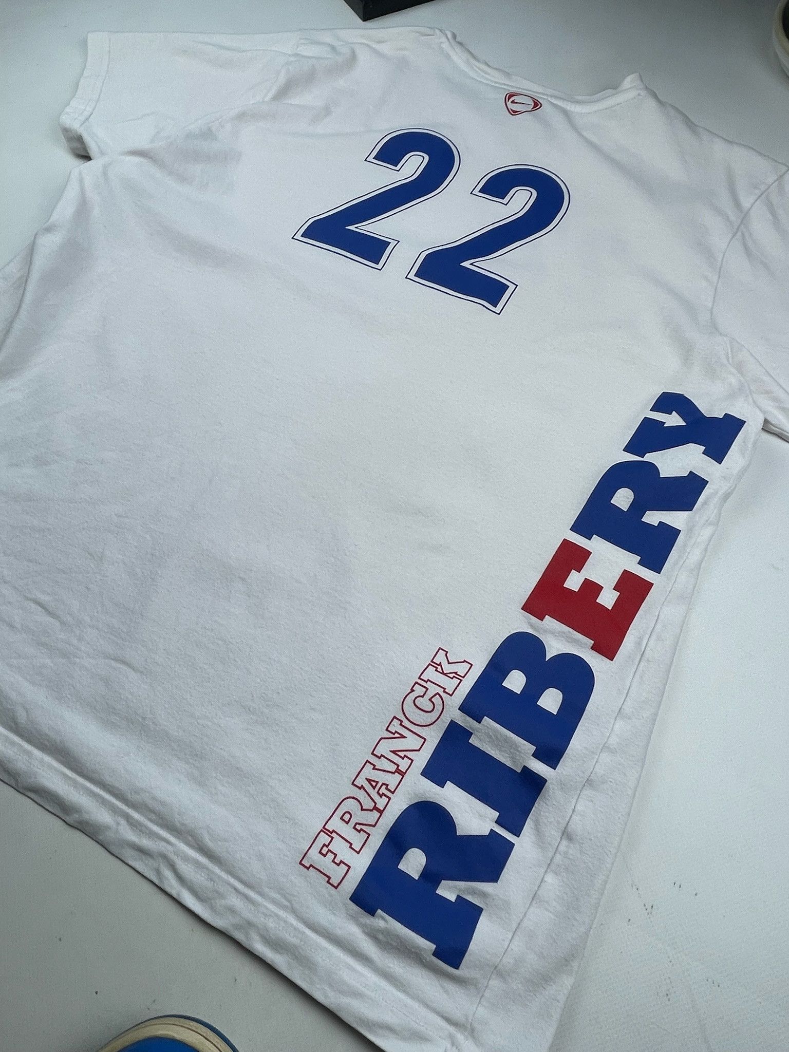 Nike vintage soccer t-shirt Nike France ribery Size US XL / EU 56 / 4 - 9 Thumbnail