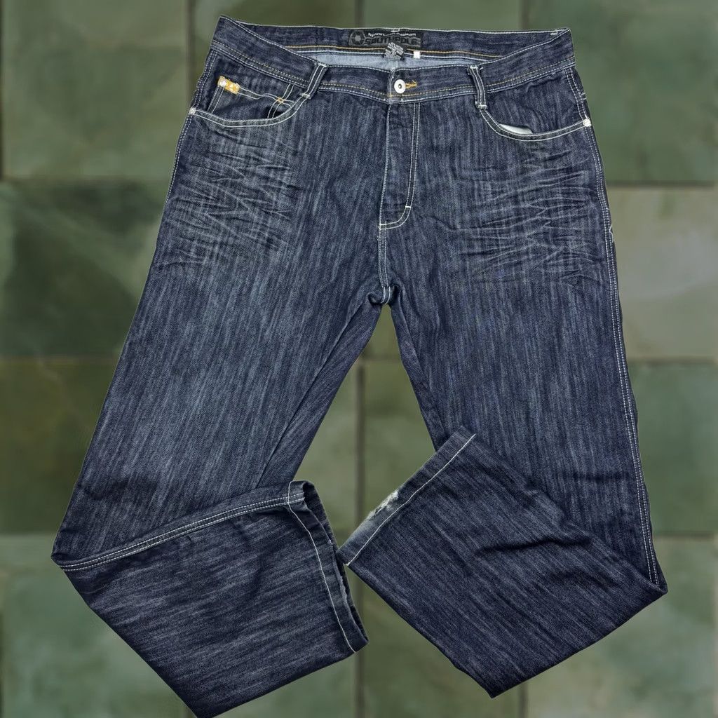 Southpole VINTAGE Southpole Jeans Adult 38x32 Relaxed Hip Hop Y2K Hipster Grunge 90s Skater Jeans Mens Blue Cotton Polyester Straight Zip 38" 90s Hip Hop Mens Size US 38 / EU 54 - 1 Thumbnail