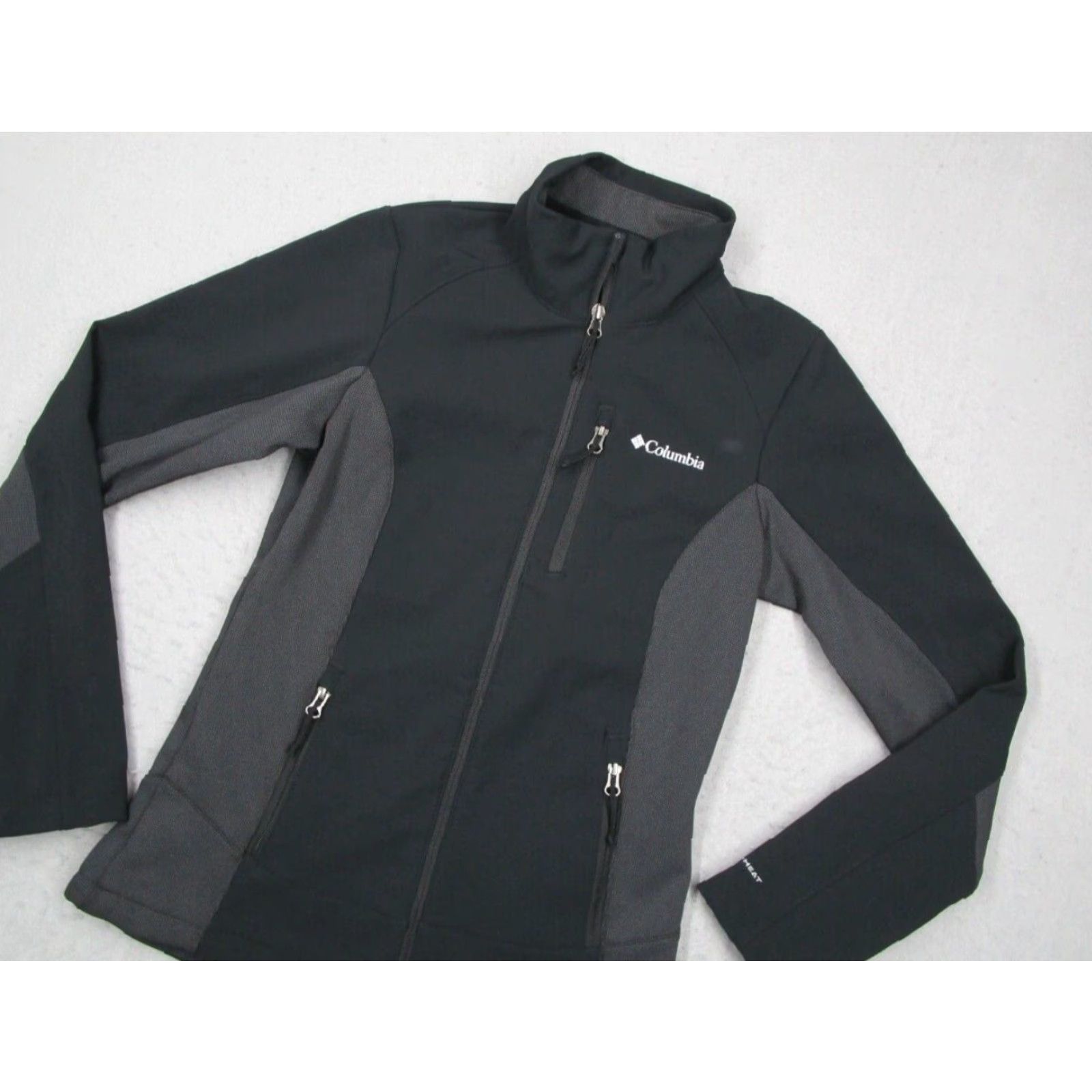 Vintage Columbia Jacket Womens XS Black Omni-Heat SoftShell Full Zip All Seasons Wind-Resistant Pockets Outdoor Size XS / US 0-2 / IT 36-38 - 2 Thumbnail
