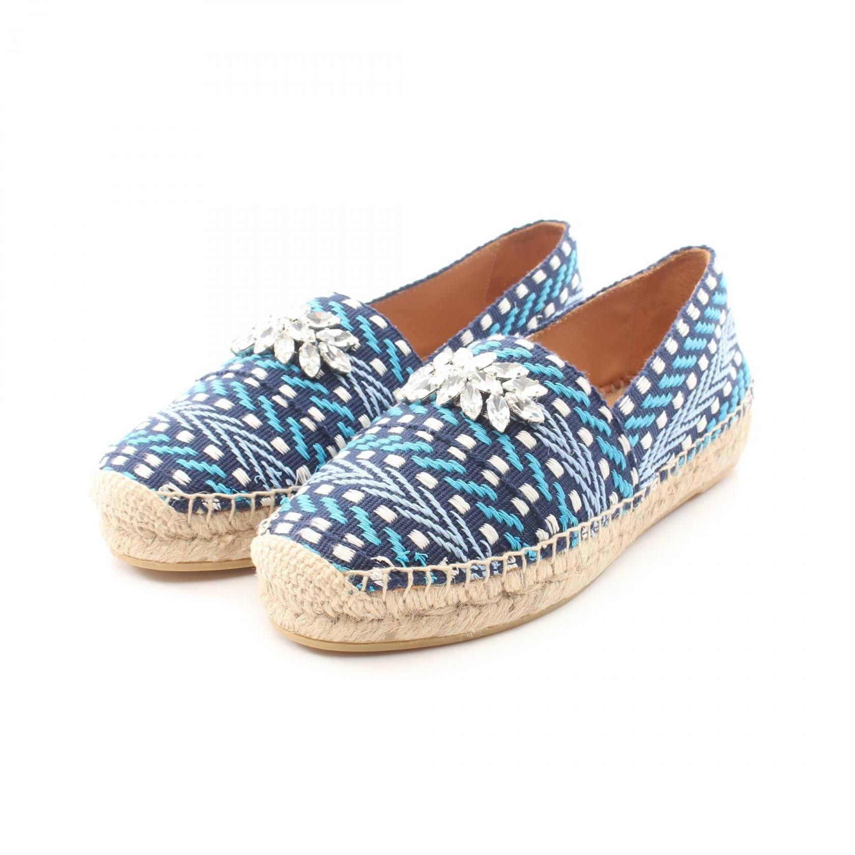 Miu Miu Miu Miu Miu Miu Bijou Espadrille Slip On Textile Shoes 5S095D DUTY FREE for USA Size ONE SIZE - 1 Thumbnail