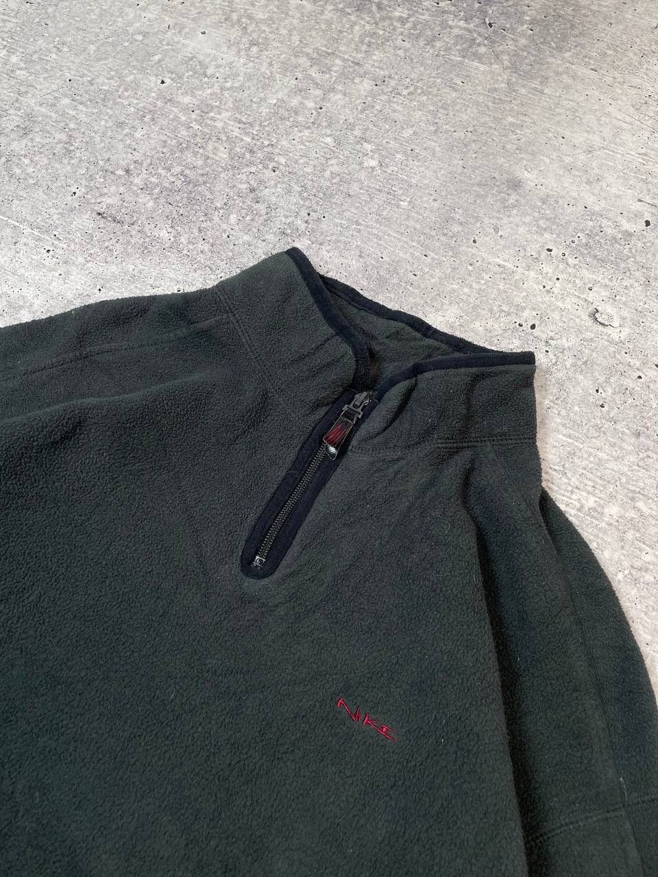 Nike Vintage 00s Nike Logo Half Zip Fleece Jacket Y2K Size US XL / EU 56 / 4 - 4 Thumbnail