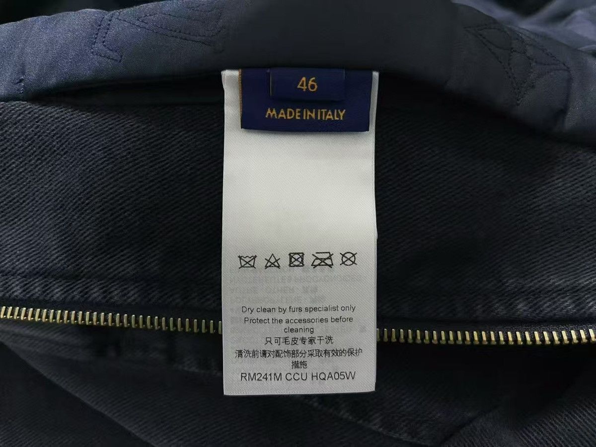Louis Vuitton Louis Vuitton Placed MNG Fur Hood Denim Blouson Jacket Size US S / EU 44-46 / 1 - 4 Thumbnail
