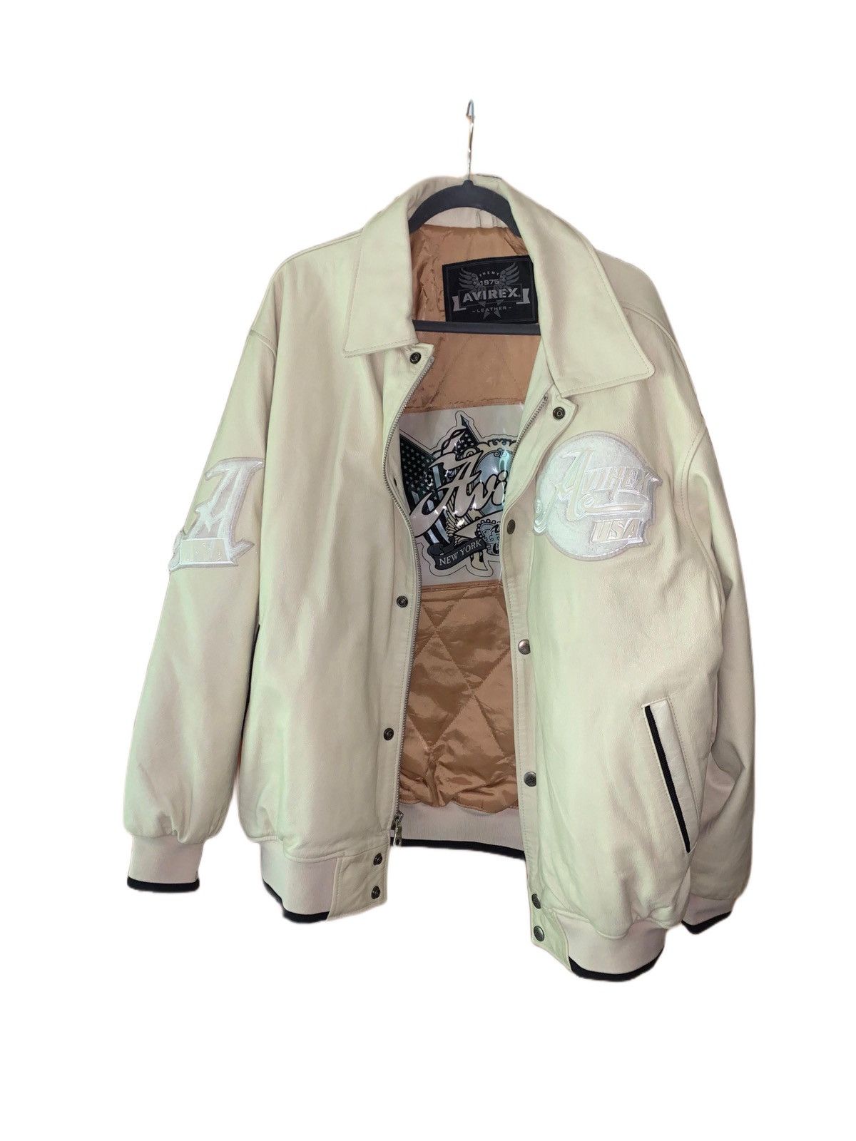 Avirex × Avirex Varsity Jacket Avirex NY Leather Jacket