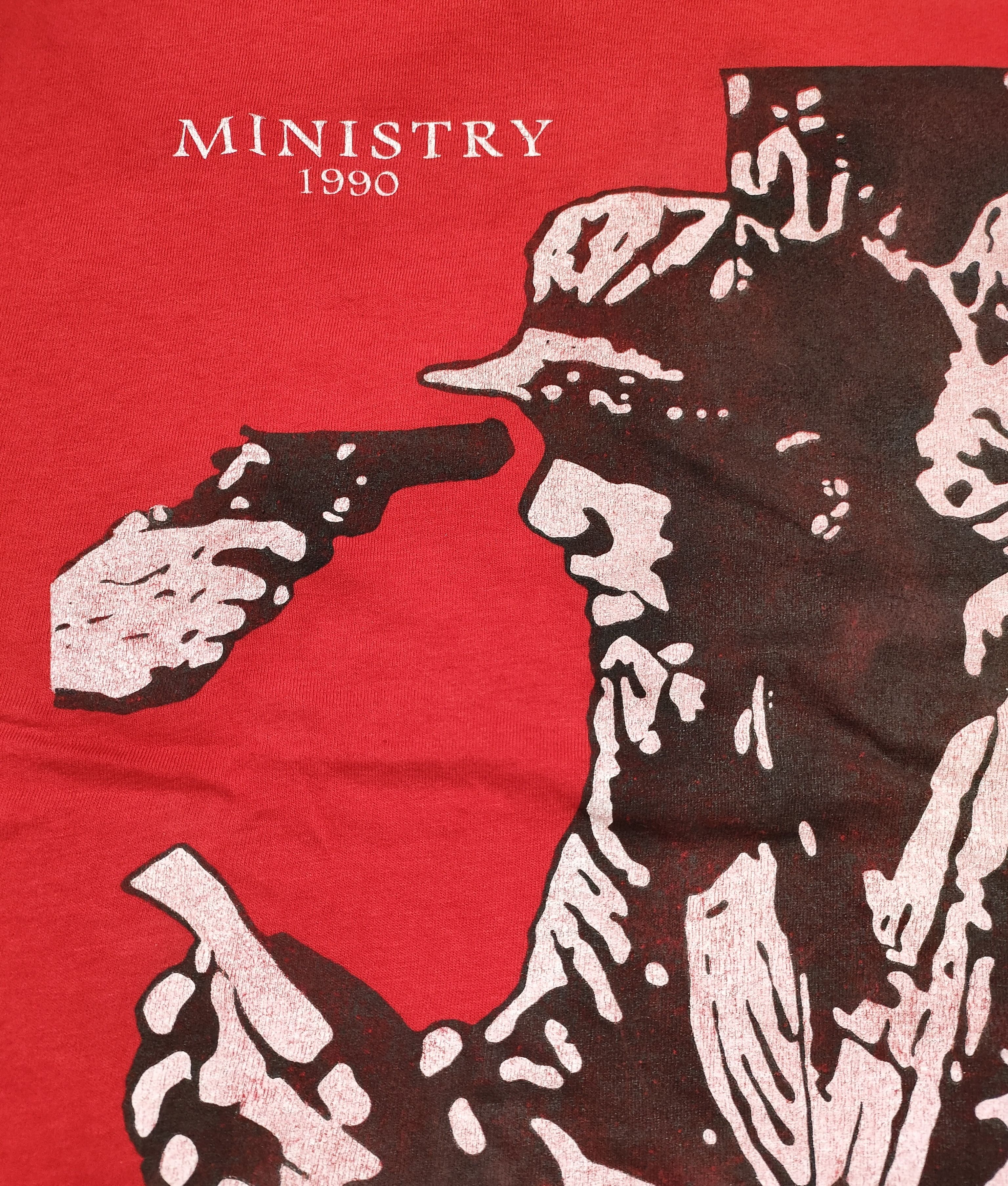 Band Tees × Vintage Vintage 80s MINISTRY 1990 Burning Inside ©1989 Size US XL / EU 56 / 4 - 2 Thumbnail