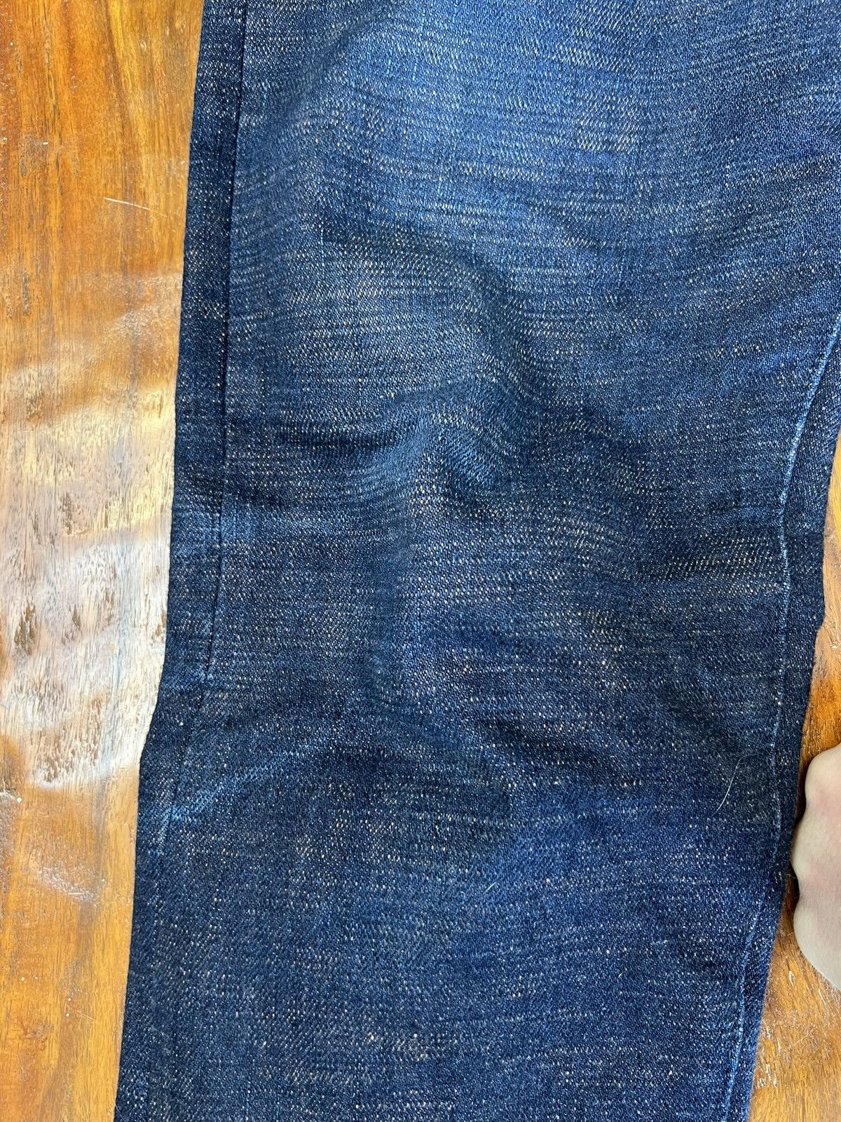 Japan Blue Okayama Denim ODJB019 18OZ. "SIDERITE SLUB" SELVEDGE JEANS Size US 31 - 5 Thumbnail