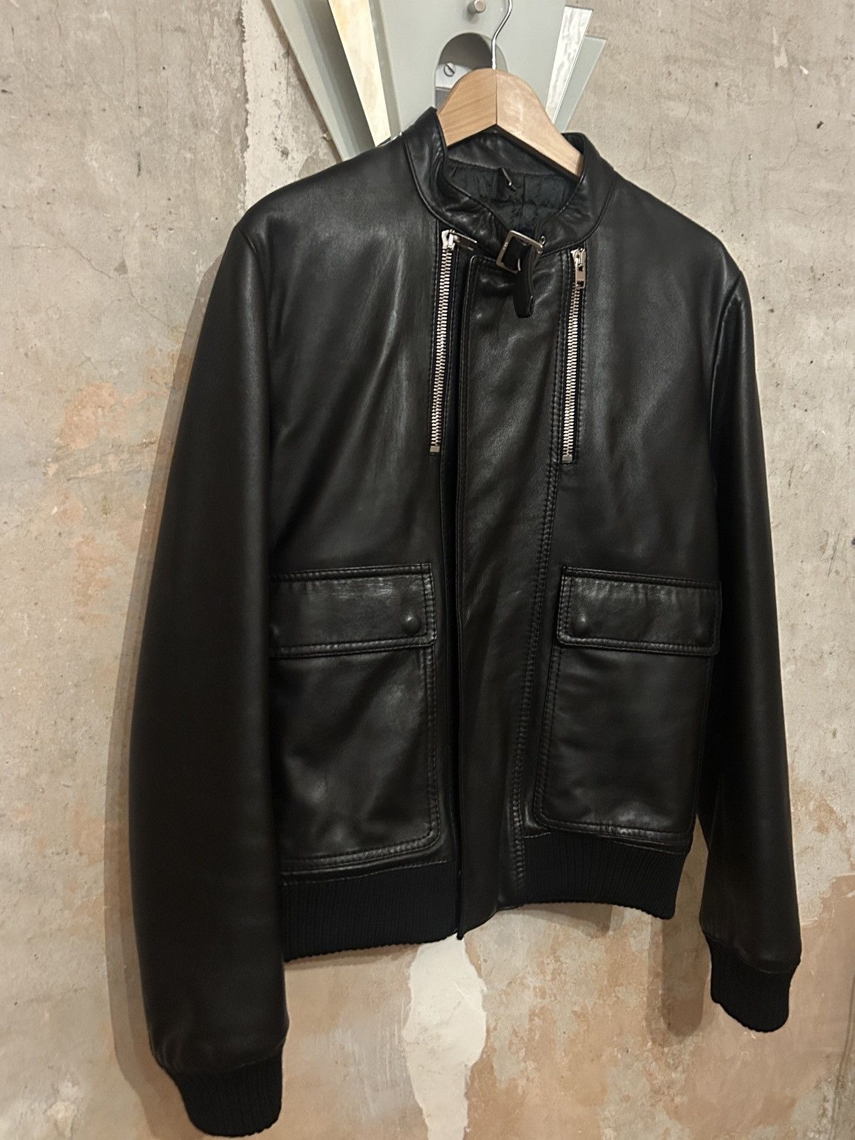 Dior AW07 ‘Navigate’ by Hedi Slimane Leather Cafe Racer Size US M / EU 48-50 / 2 - 2 Thumbnail