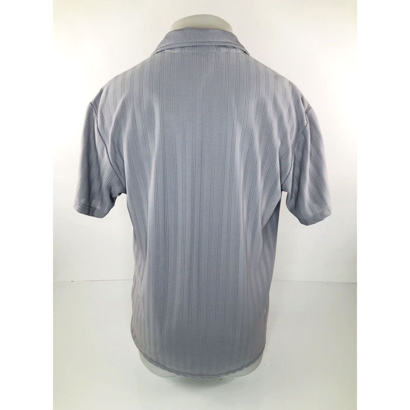 Vintage POSITANO USA Vintage Mens Shirt - Button-Up Short Sleeve Gray / Silver M Size US M / EU 48-50 / 2 - 3 Thumbnail