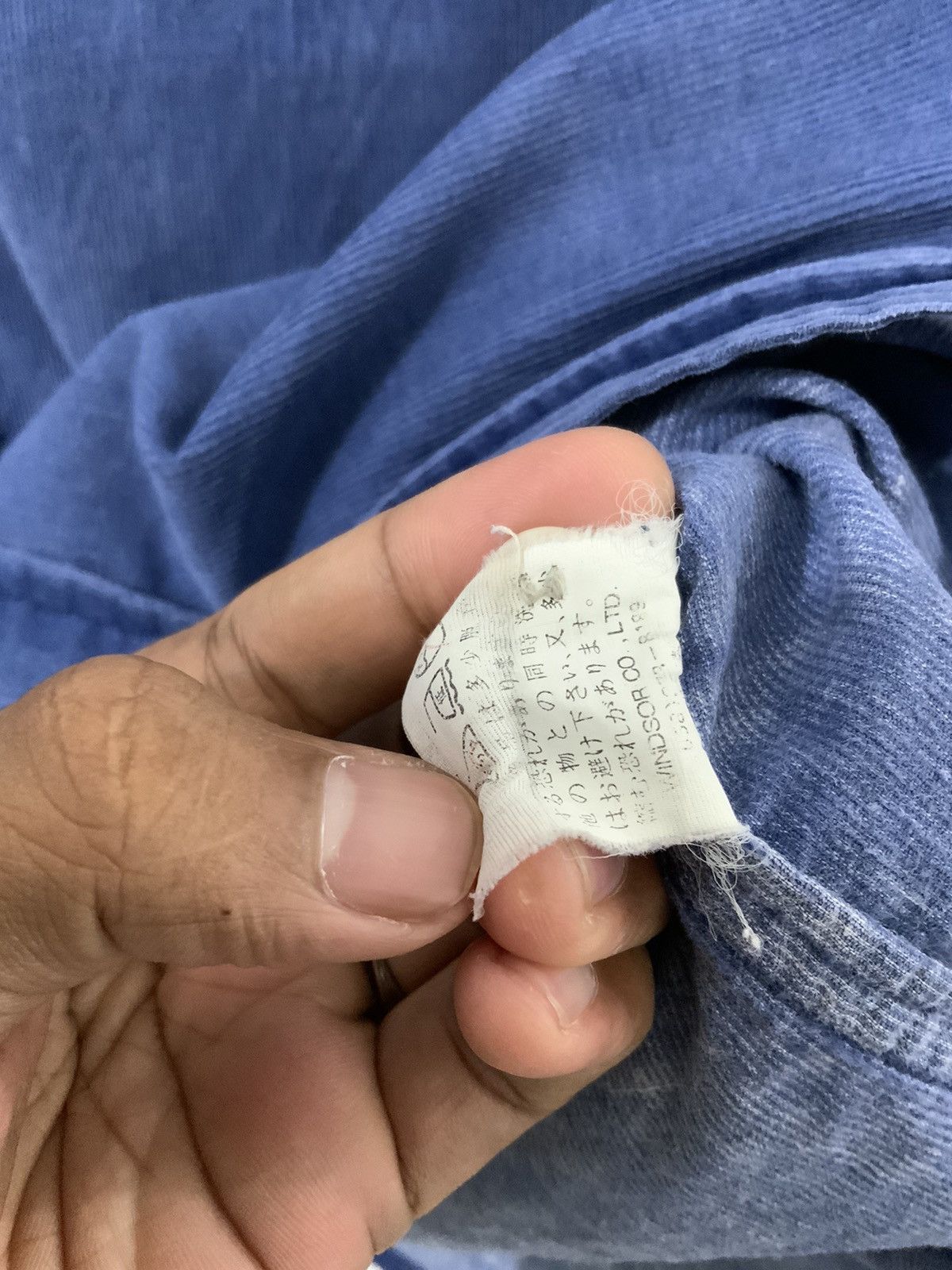 If Six Was Nine Jungle Strom Chambray Quilted Indigo Corduroi Shirt Size US L / EU 52-54 / 3 - 10 Thumbnail