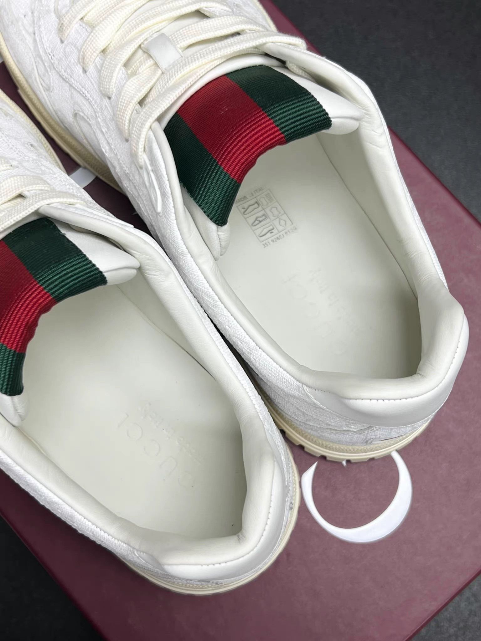 Gucci GUCCI Re-Web All-Over Print White K15 Size US 10 / EU 43 - 4 Thumbnail