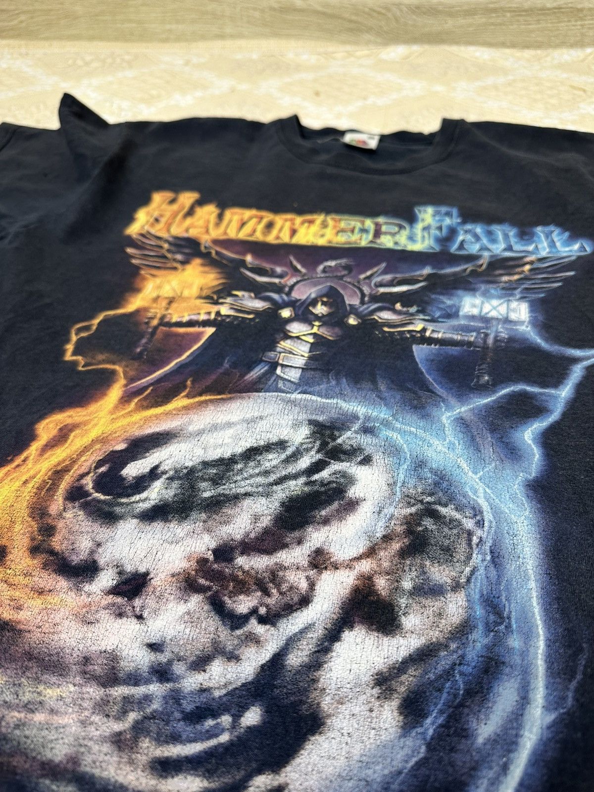 Band Tees 🔥 Vintage 2009 HammerFall Tour Metal Band Tee Shirt Size US L / EU 52-54 / 3 - 7 Thumbnail