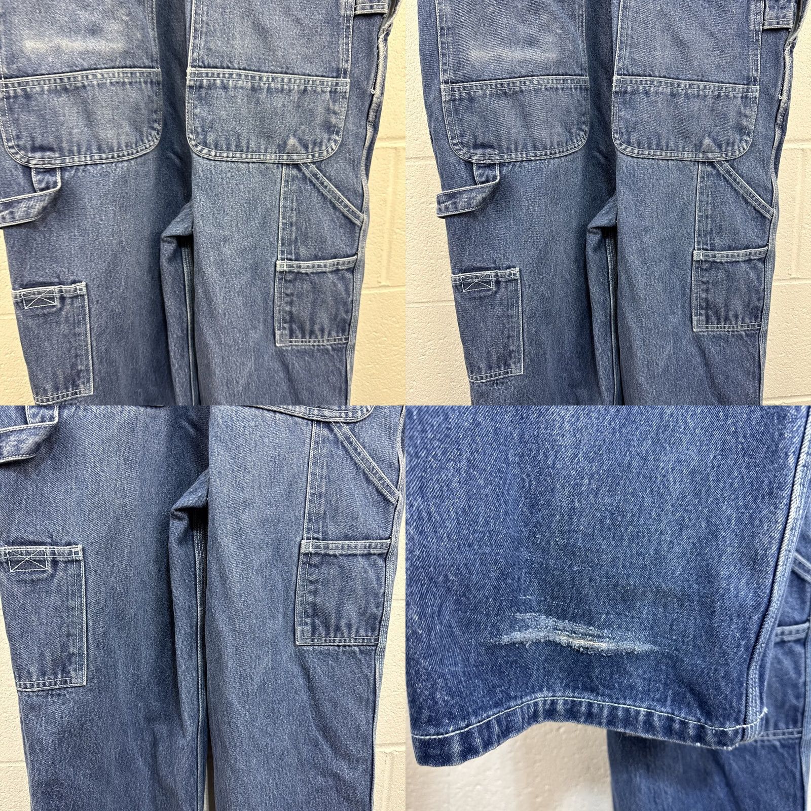 Vintage VINTAGE? No. C.E. Schmidt Bib Overalls Mens 34x30 Blue Denim Carpenter Workwear Utility Shirt Pants Jeans 5-Pocket Design Workwear Grunge 90s Mens Size US 34 / EU 50 - 10 Thumbnail
