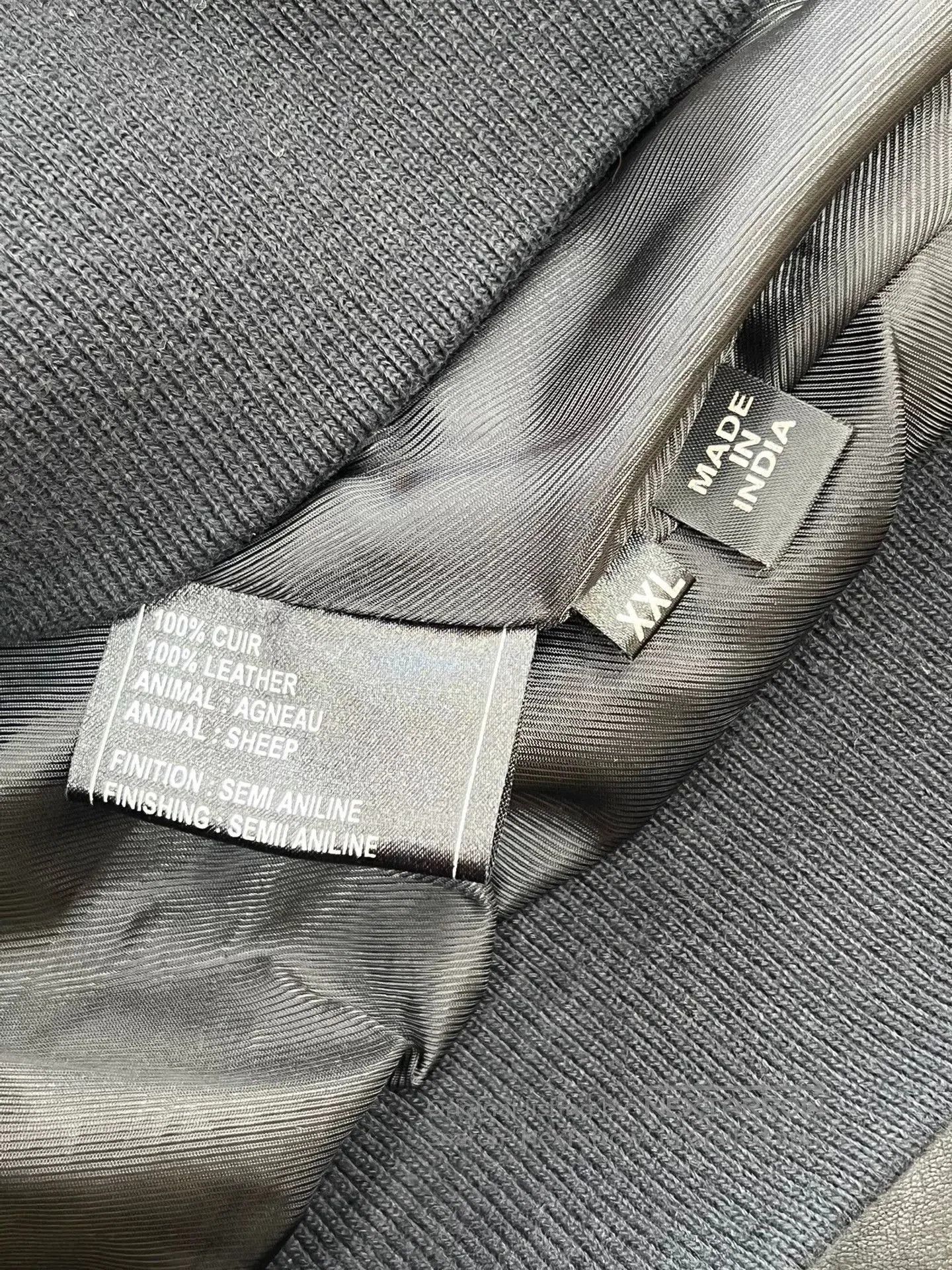 Givenchy GIVENCHY Logo Leather Jacket XXL. Size US XXL / EU 58 / 5 - 5 Thumbnail