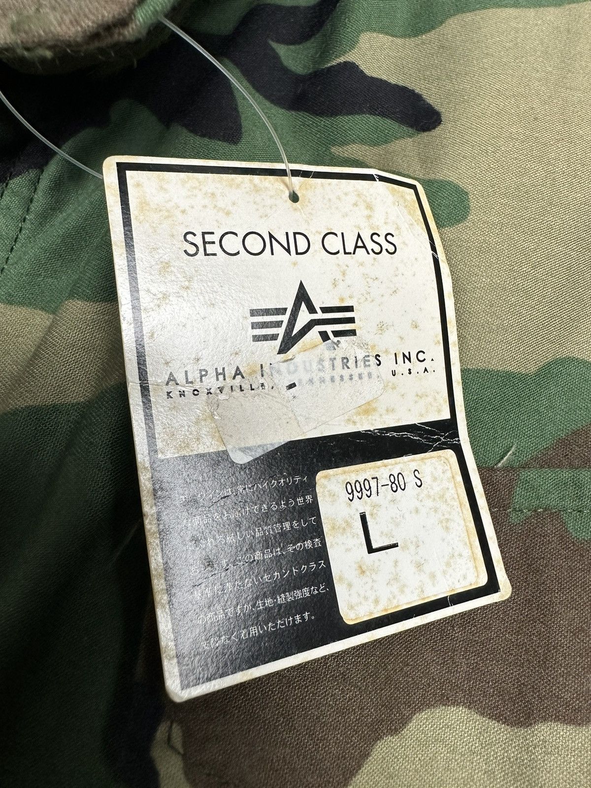 Alpha Industries × Vintage 🔥Rare🔥Vintage Deadstock Alpha Industries M65 Nato Camouflage Size US L / EU 52-54 / 3 - 10 Thumbnail