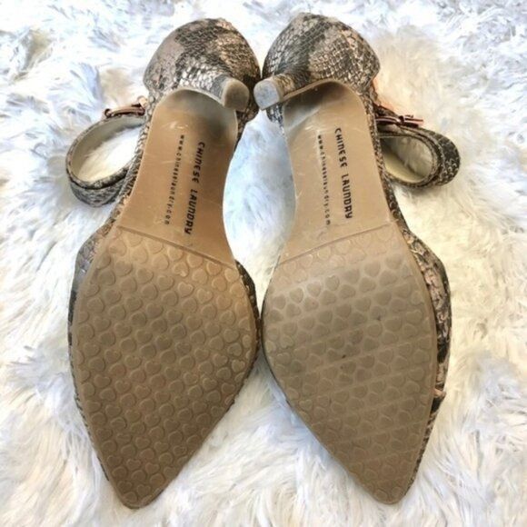 Chinese Laundry Chinese Laundry Heels 6.5 D’Orsay 4” Solitaire Snake Cocktai Size US 6.5 / IT 36.5 - 7 Thumbnail