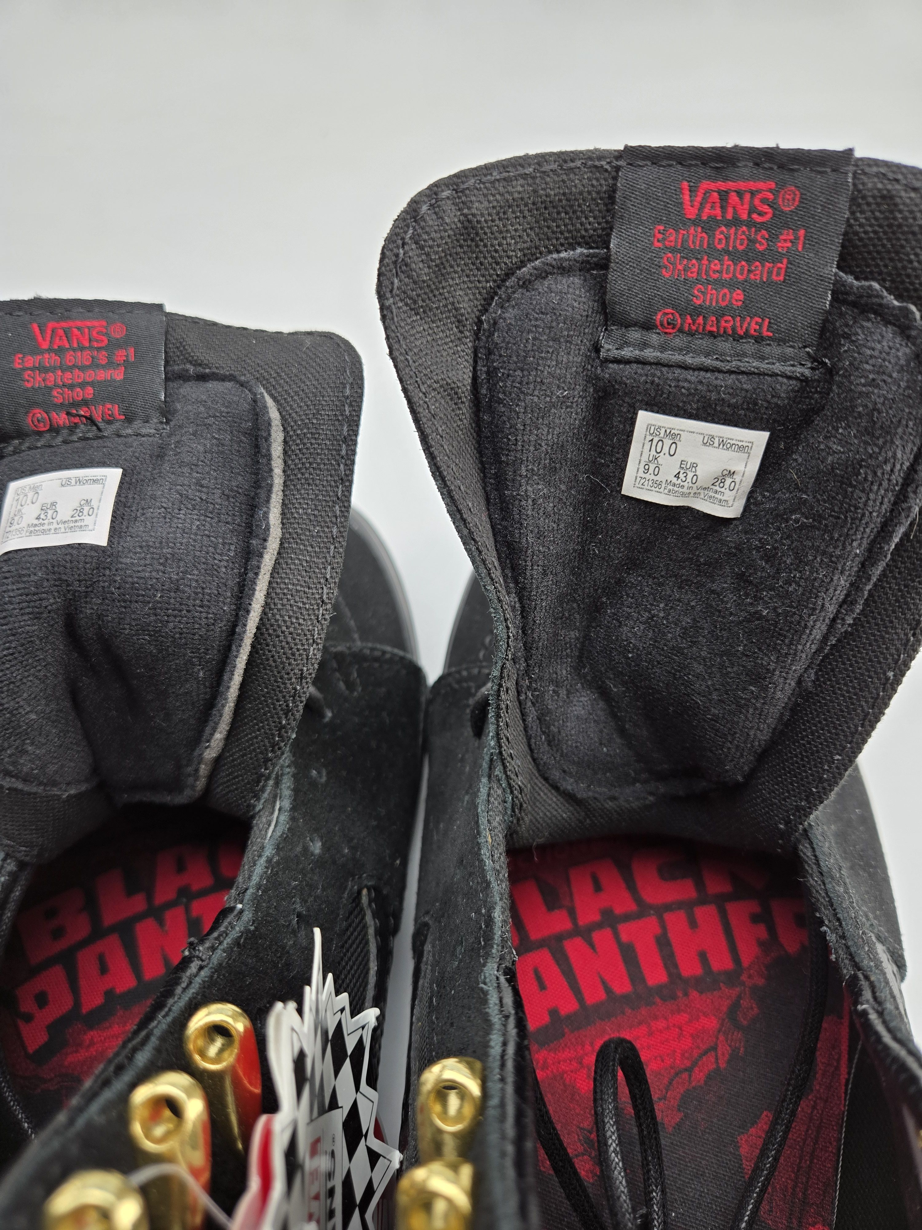 Vans VANS Sk8 Hi x Marvel Black Panther Size US 10 / EU 43 - 5 Thumbnail