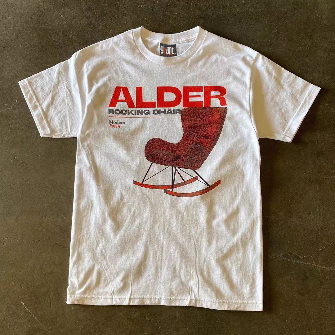 Japanese Brand × Vintage White casual retro loose chair print t-shirt Size US M / EU 48-50 / 2 - 1 Thumbnail