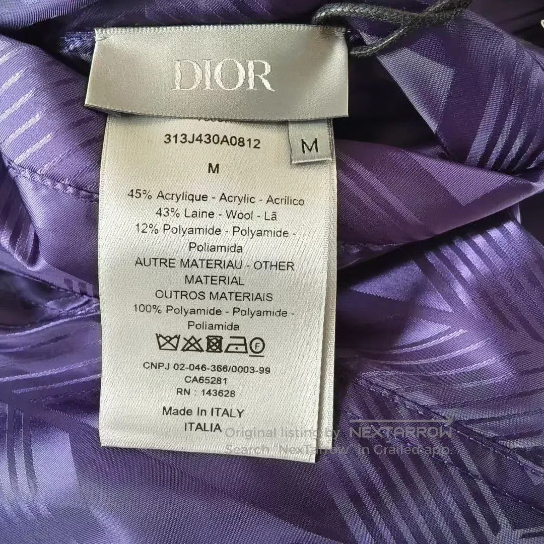 Dior Dior Blue Geometric Reversible Fleece Vest| Size L / US 10 / IT 46 - 7 Thumbnail