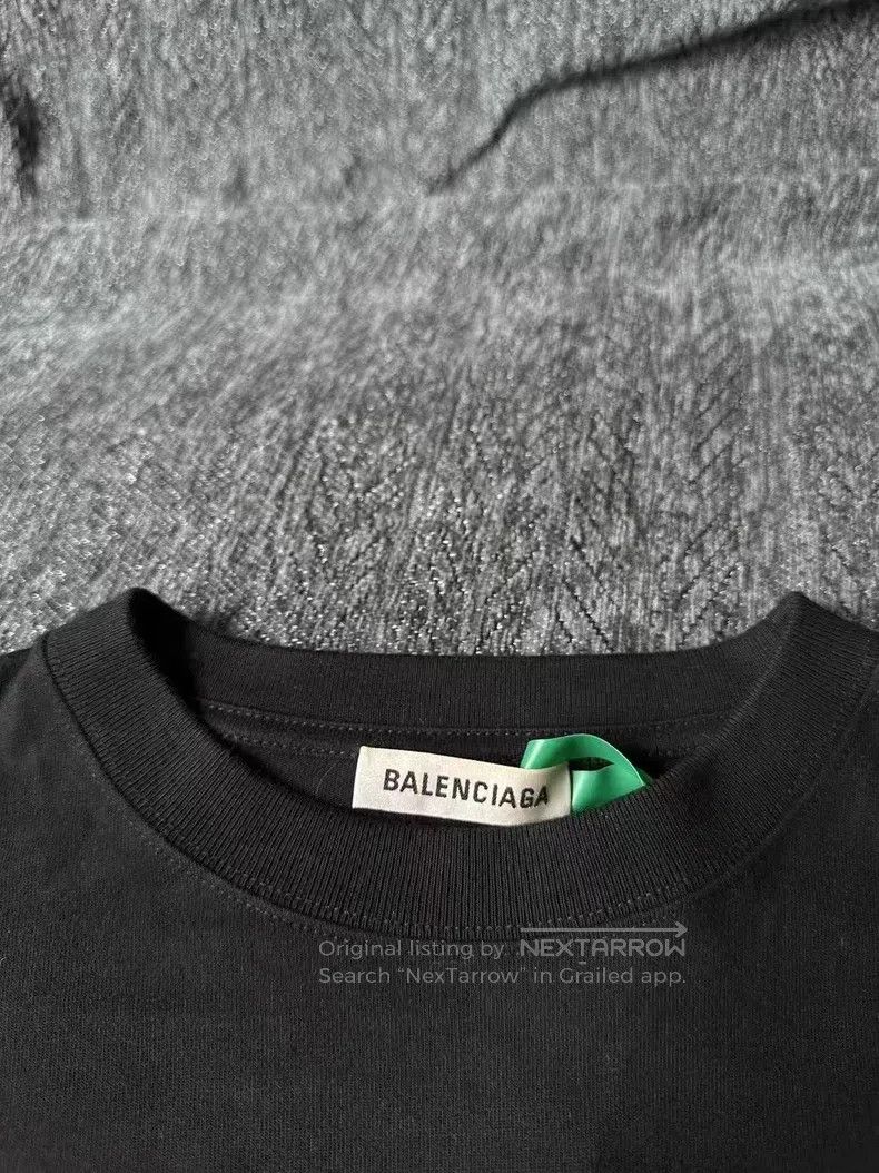 Balenciaga Balenciaga Black letter short sleeve Size US XXS / EU 40 - 2 Thumbnail