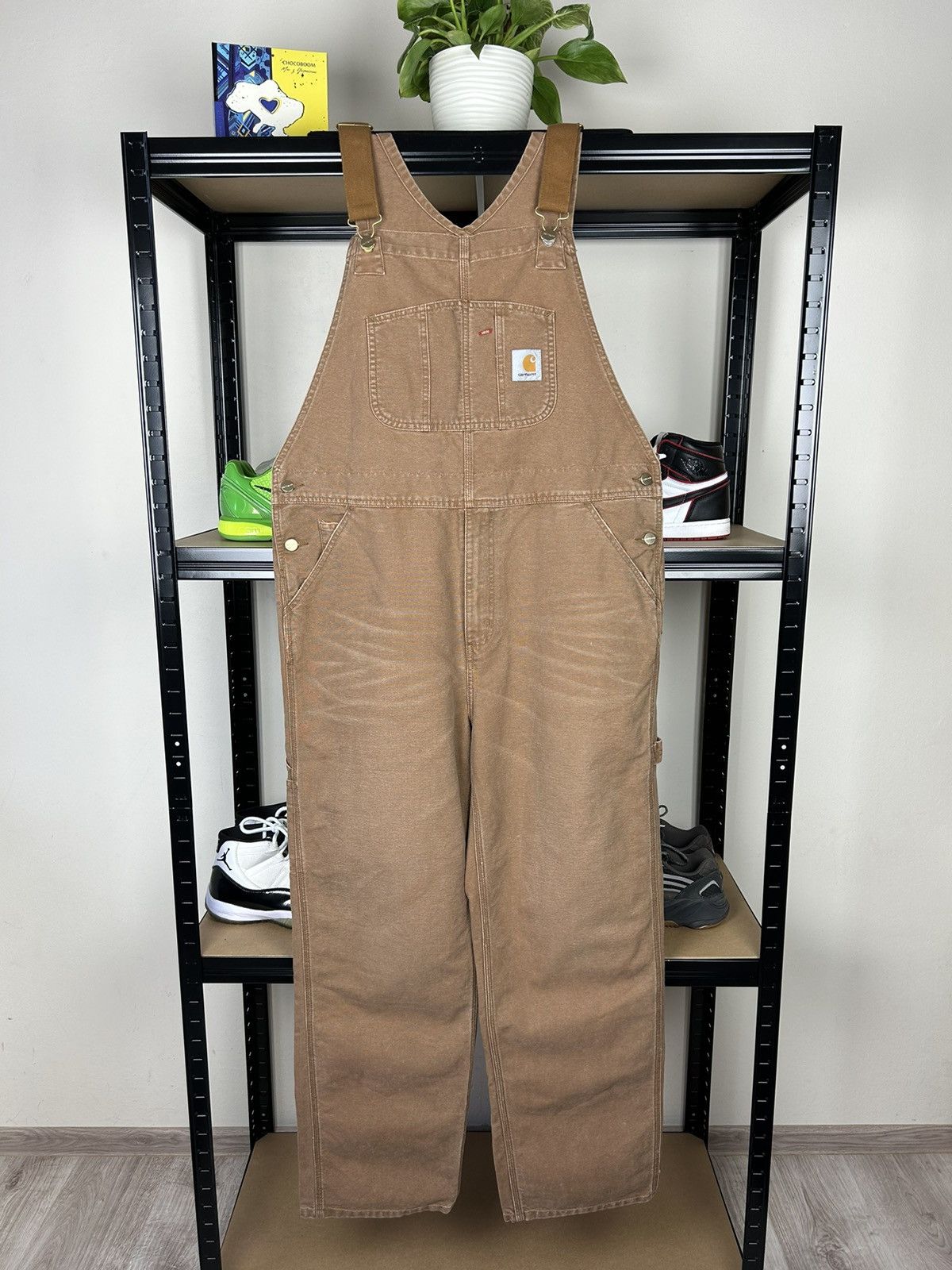 Carhartt × Vintage CARHARTT VINTAGE BOXY LOGO BAGGY FIT BIB OVERALS Size US 36 / EU 52 - 1 Thumbnail