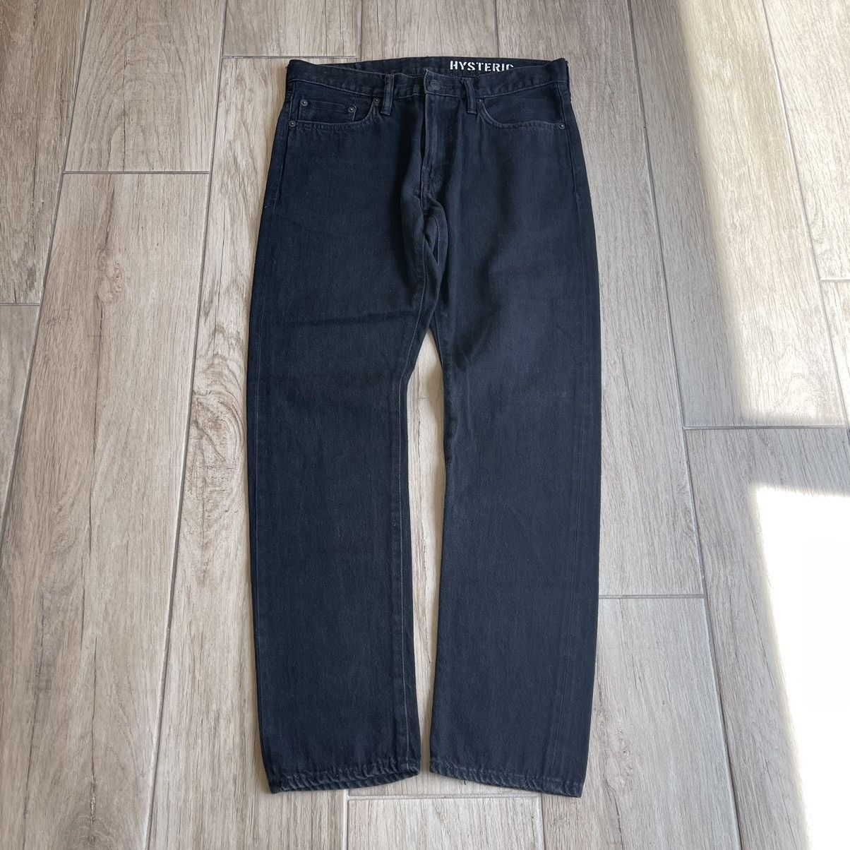 Hysteric Glamour Devil Girl Leather Patch Straight Denim Jeans Size US 30 / EU 46 - 1 Thumbnail