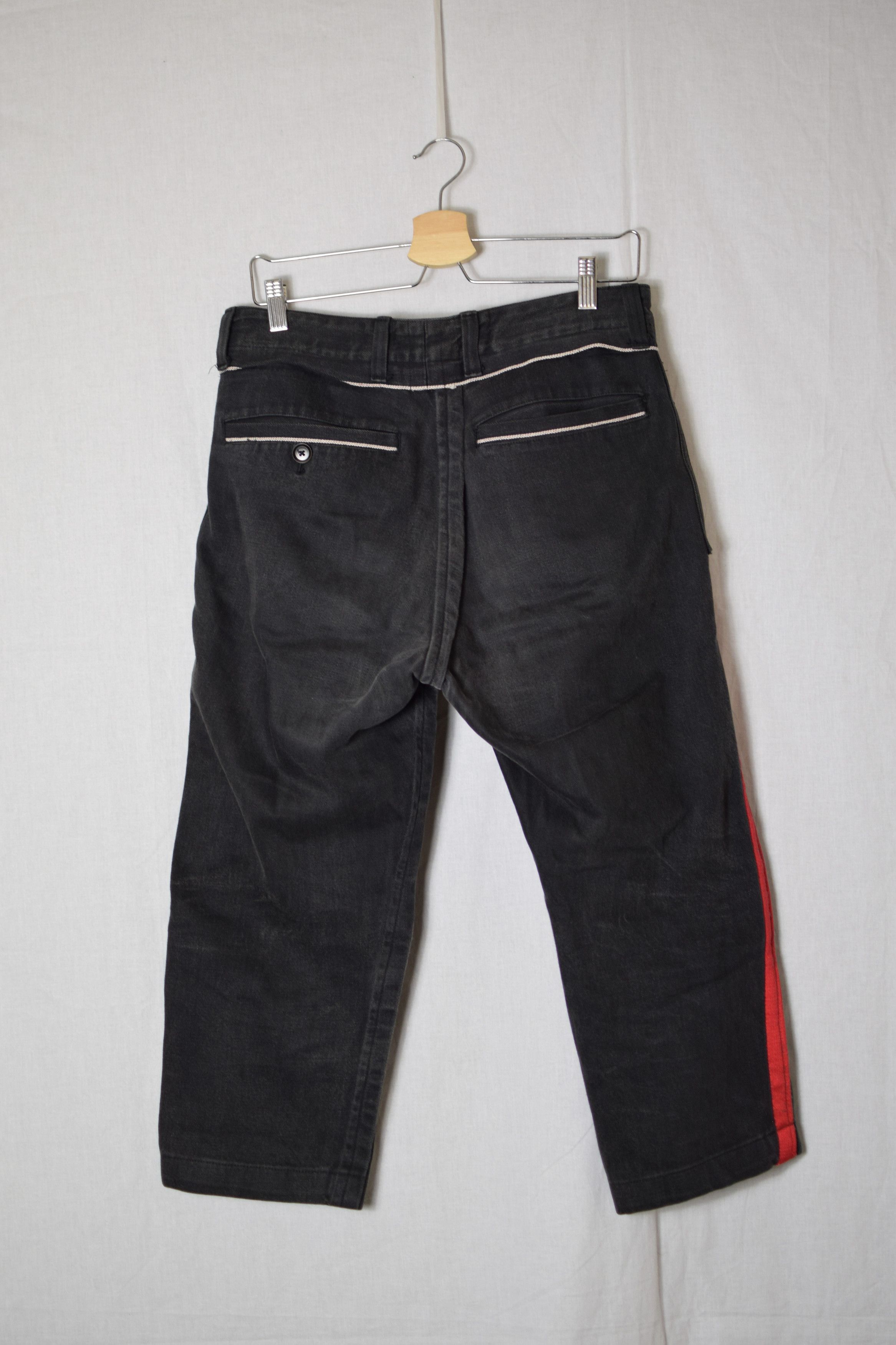 Yohji Yamamoto YYPH Red Stripe Denim Pants - HX-P45-992 Size US 30 / EU 46 - 3 Thumbnail