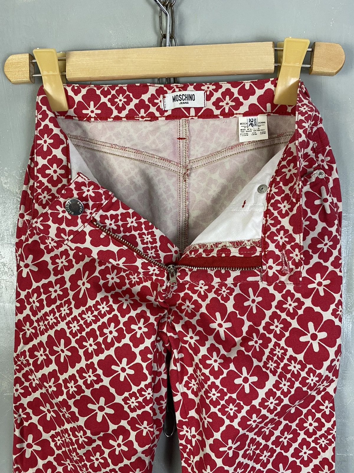Moschino Moschino Printed Flared Pants Size 26" / US 2 / IT 38 - 8 Thumbnail