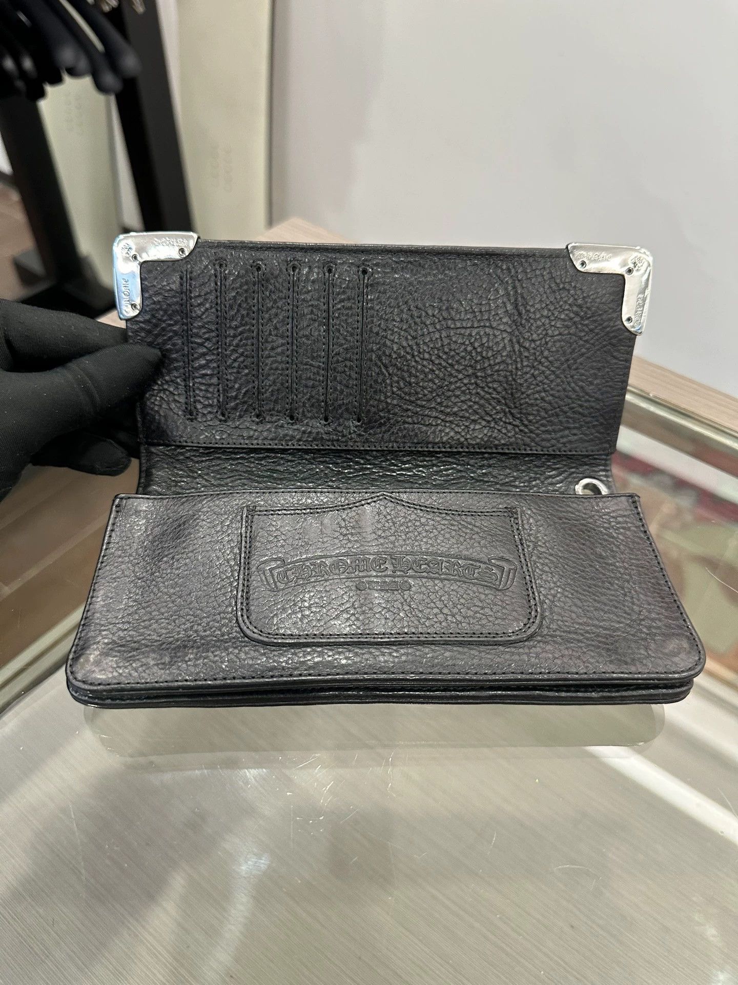 Chrome Hearts Chrome Hearts long flap wallet with four-cornered cross Size ONE SIZE - 6 Thumbnail