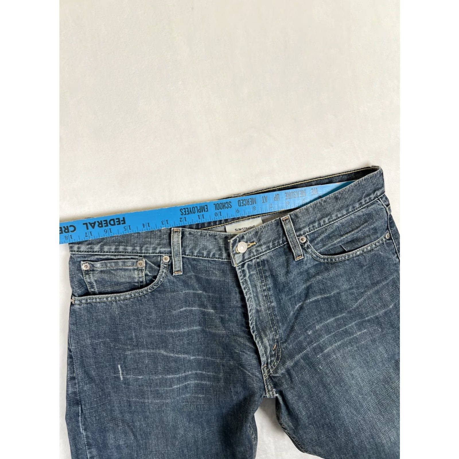 Levi's Levi's 514 Jeans Slim Straight Denim Blue Dark Wash 36x30 Men Y2K Size US 36 / EU 52 - 4 Thumbnail