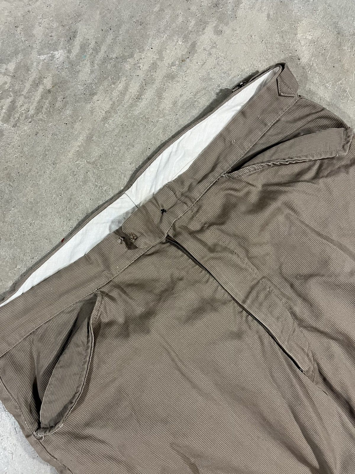 Vintage Vintage 60s Side Buckle Cotton Pants 36x31 Size US 36 / EU 52 - 3 Thumbnail