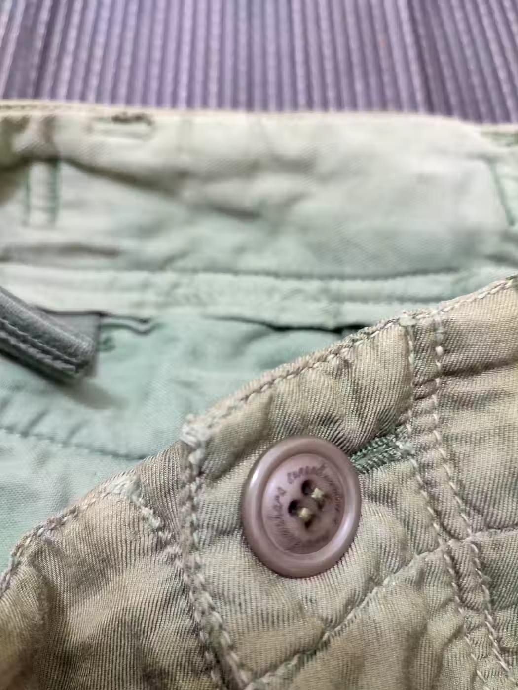 Issey Miyake Sunaokuwahara Issey Miyake Olive Cargo Short pants Size US 30 / EU 46 - 14 Thumbnail
